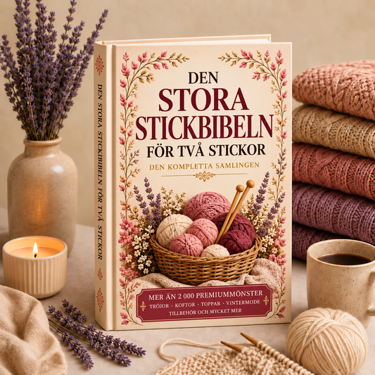 🇸🇪 Den stora stickningsbibeln för två stickor