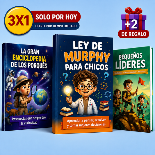 Pack 3X1 — Cría un hijo que aprenda más, piense mejor y se anime a liderar